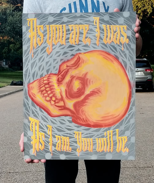 As you are, I was.