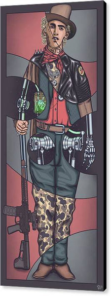 Cyberpunk Billy the Kid #2 - Canvas Print