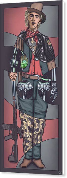 Cyberpunk Billy the Kid #2 - Canvas Print