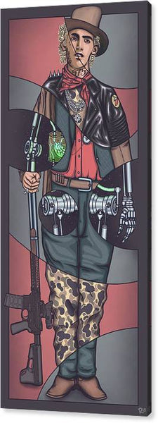 Cyberpunk Billy the Kid #2 - Canvas Print